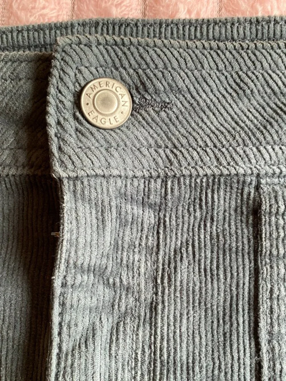 American Eagle Green Corduroy Skirt